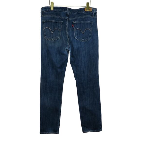 Levi's Mid Rise Skinny Jeans Dark Wash Classic Skinnies Slim Leg 32" Waist - Picture 4 of 11